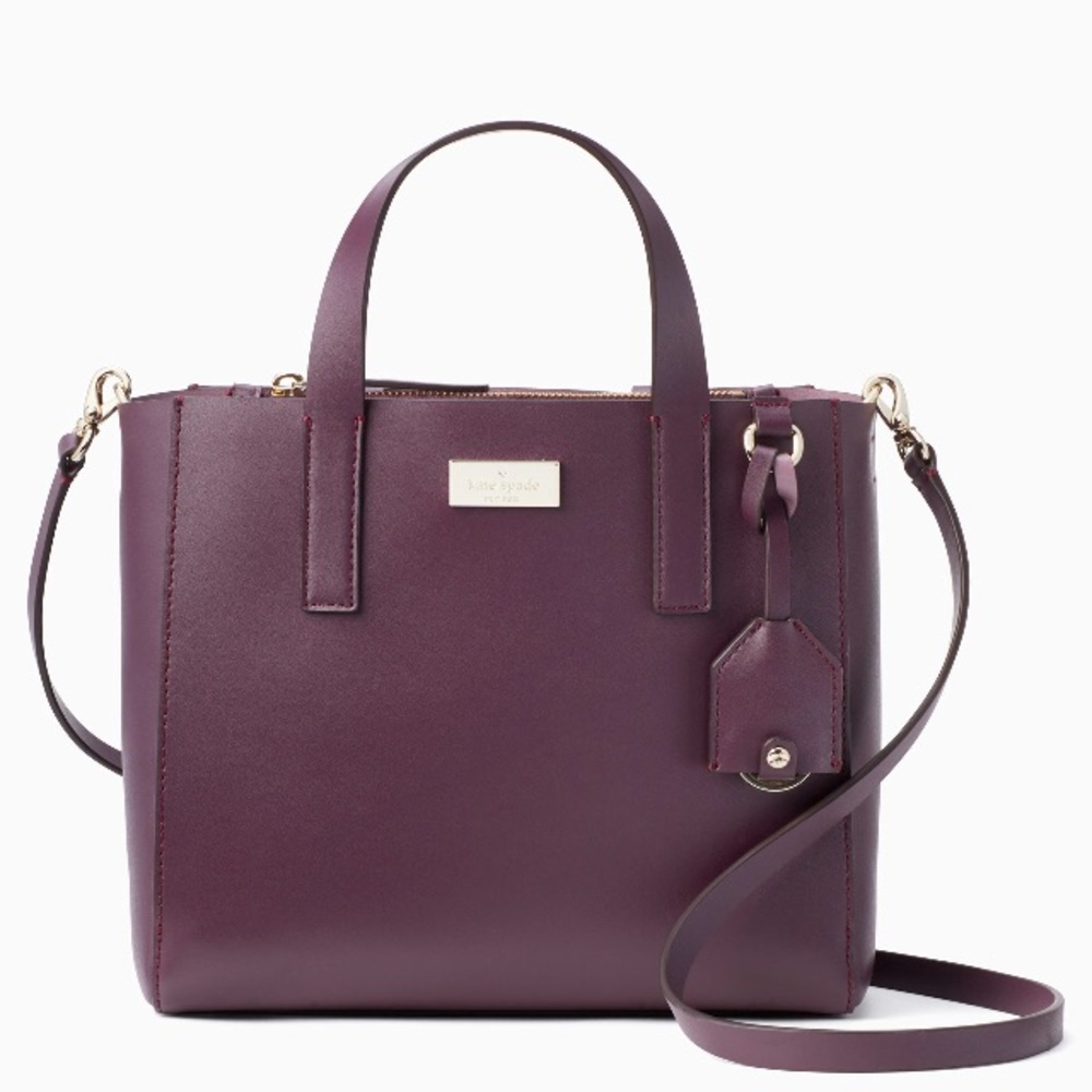 Kate Spade ♠️ NWT Purple Satchel Bag - Picture 7 of 8
